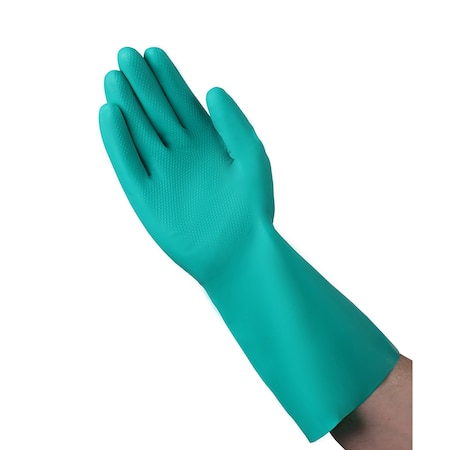 Vguard Chemical Resistant Gloves, 11.0 MIL, Green, 288 PK C11A29
